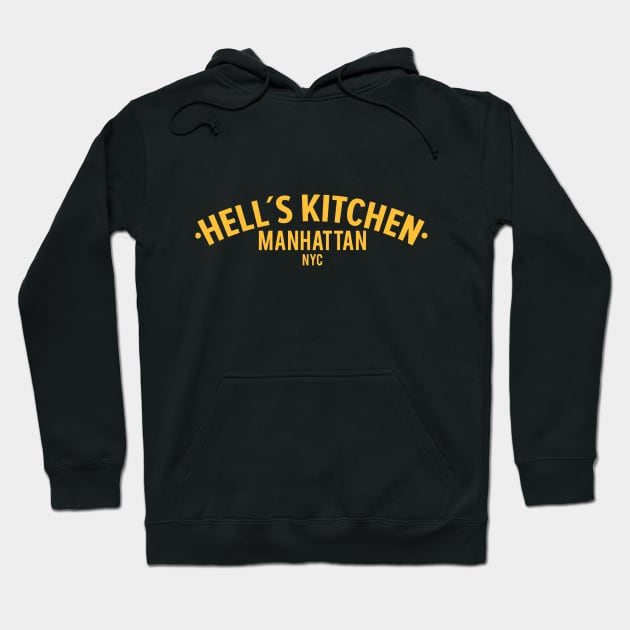 New York Manhattan Hell´s Kitchen - Hell´s Kitchen Logo - Hell´s Kitchen Style Hoodie by Boogosh